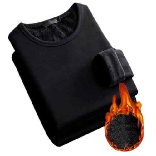 裏起毛 肌着 ｔシャツ 長袖 インナー メンズ ヒートテック Vネック Uネック 春 秋 冬 カットソー ラウンドネック 丸首 アンダーシャツ 防寒着 防寒 厚手 発熱 スリム 細身 大きいサイズ M-6L（Amazon）