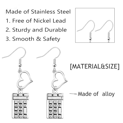 Accountant Earrings Accounting Jewelry CPA Graduation Gift Math Lover Calculator Charm Earrings4