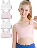 ZIAUGB Training Bras for Girls 8-10 Seamless First Girls Bras 10-12 Years Old Racerback Sports Bras Ultra Breathable Comfort_ZB1332_75A