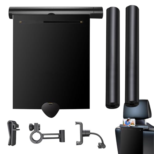 Yianyal Papelera de coche con rodillo,Cubo de basura de coche - Soporte de basura de coche con rodillo,Cubo de basura para coche, papelera automática, papelera de asiento trasero automático