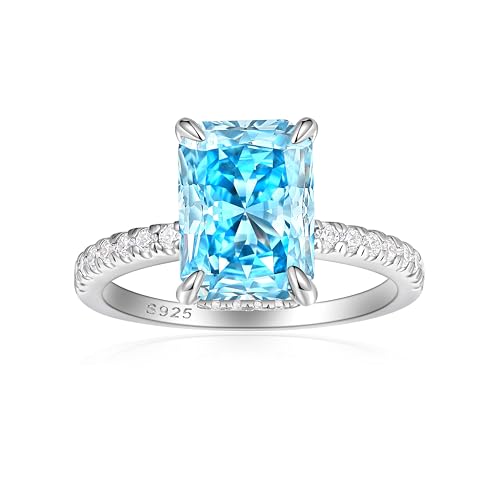 4.0CT Pear Shape Cubic Zirconia Engagement Wedding Ring For Her 925 Sterling Silver Teardrop Promise Bridal's Ring For Women