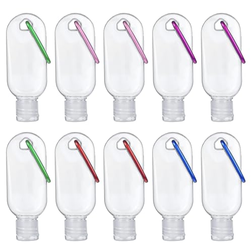 10PCS Refillable Travel Bottles, 30ml Lotion, Empty Travel Size Bottles, Leak Proof Traveling Bottle, Squeeze Design for Holding Lotion, Hand Cream, and Easy to Carry When Out And About.