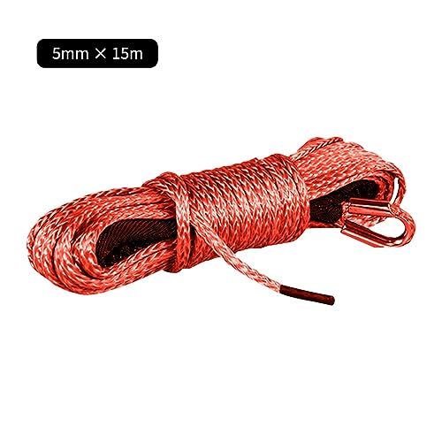Cuerda de remolque para sacar todoterreno del lodo con cable sintético resistente de 15m 7
