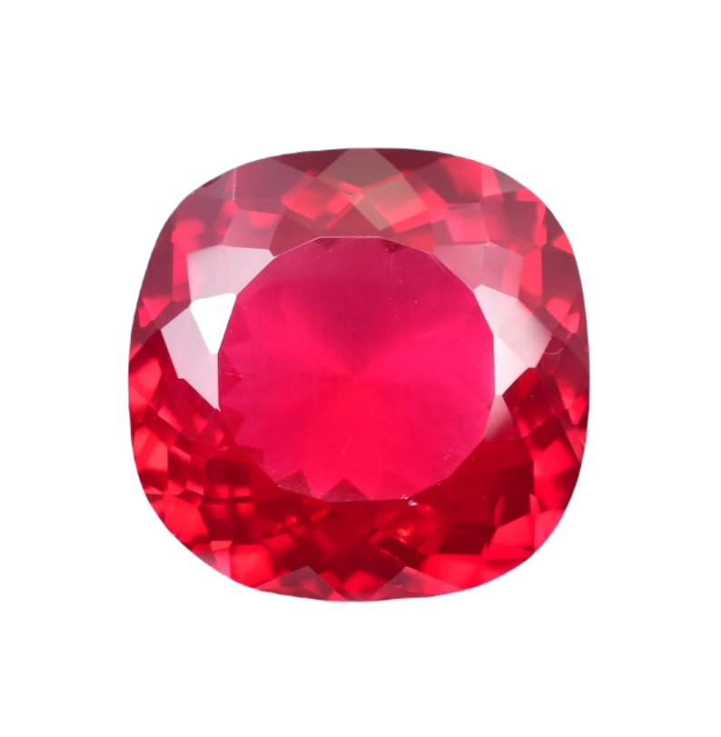 Pierre de rubis naturel coussin 22x21 mm d'exception pour bague et pendentif