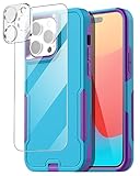 Picture of AICase Compatible with iPhone 15 Pro Max Case with Glass Screen Protector+Camera Lens,Heavy Duty Drop Protection Full Body Rugged Shockproof Military Protective Tough Durable Cover 6.7"_3