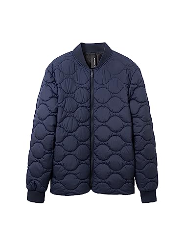 TOM TAILOR Herren 1037329 Lighweight Bomberjacke mit Steppung, 10668-sky Captain Blue, M – Ansicht 5
