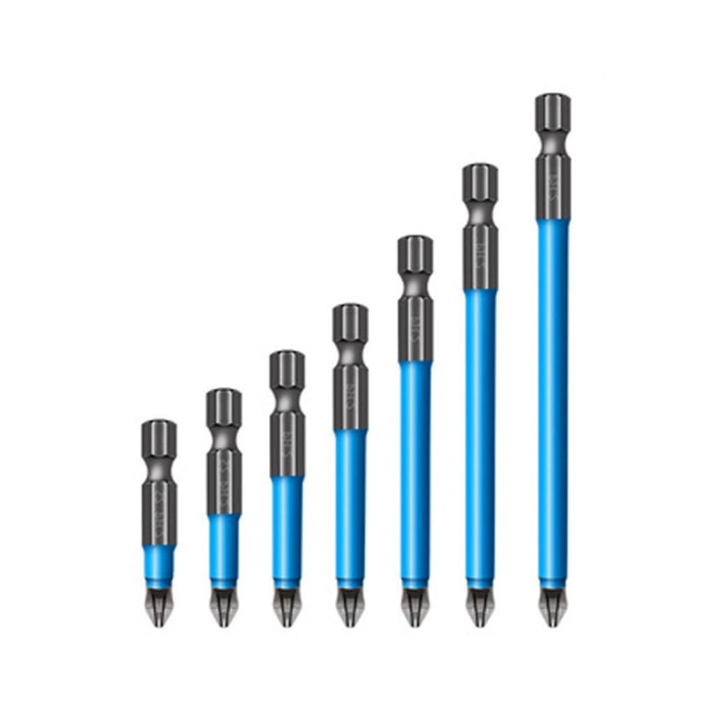 Cross Foret Set de vissage anti-slofte 7 pièces embouts de tournevis 25mm-150mm