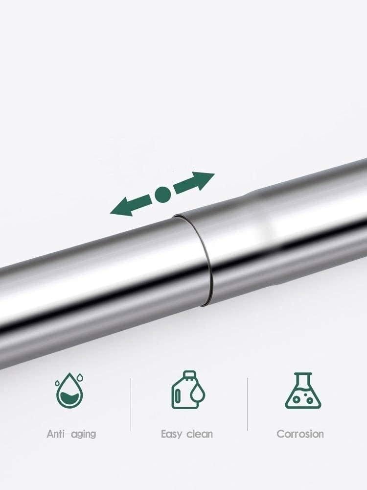 Shower curtain tension rod Bathroom Shower Curtain Rod, Telescopic Rod Hanging Clothes Drying Rod, Curtain Rod, Wardrobe Pole, No Drilling modern Shower Curtain Rods Rod for over the bath shower cur