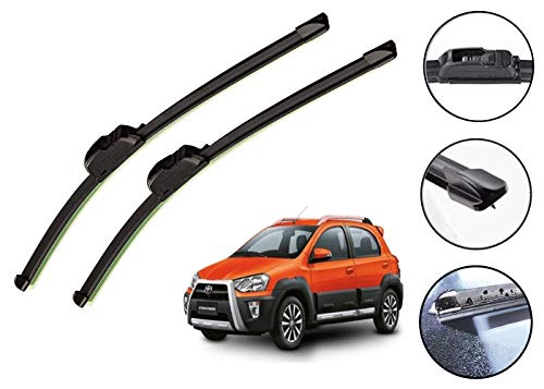 Image of Auto Hub Car Wiper Blades Compatibility With Etios Cross - Set of 1 (D-26)