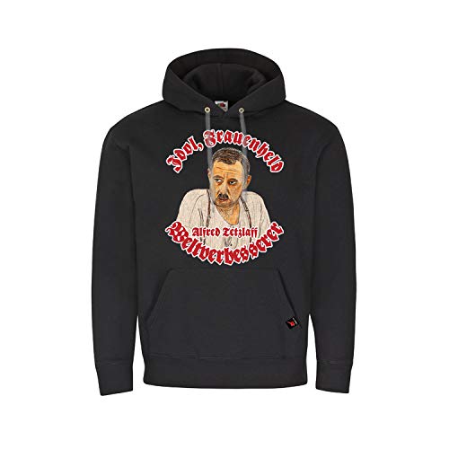 Pull à capuche femme Idol noir sweat vintage TV BD taille L