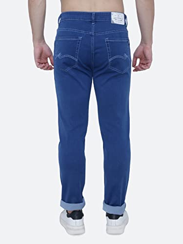 Image of Strechable Denim Regular Fit Mid Waist Light Weight Soft Feel Stretchable Denim Jeans Pant for Men