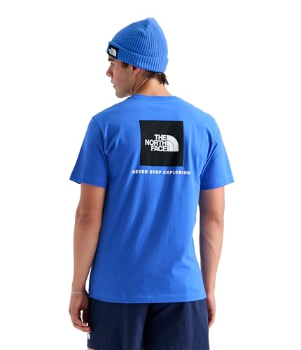 THE NORTH FACE Herren Evolution Box NSE Regular Short Sleeve T-Shirt, Active Blue, XXL – Ansicht 1