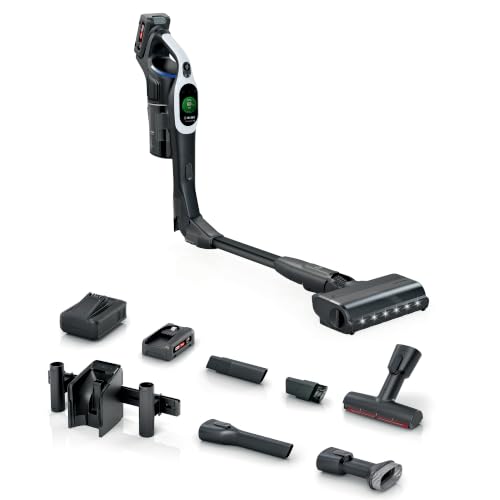 Bosch Akku-Staubsauger Unlimited 10 BTS1042WAC, kabellos, MicroClean Technology, TFT-Display, Staubkomprimierung, HEPA-Filtersystem… – Ansicht 1