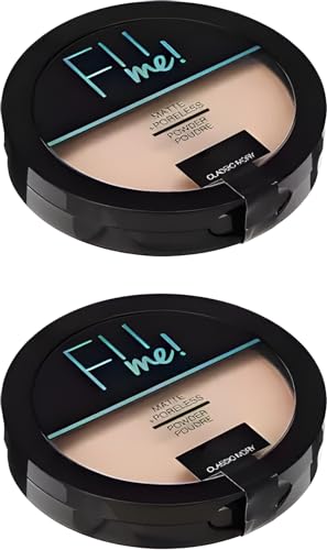 Image of Bridester Fit Me Powder For All Skin Type Pore-Less Oil Control Compact Face Powder For Skin Type (Pack Of 2) Compact (Matte, 250 G),Beige