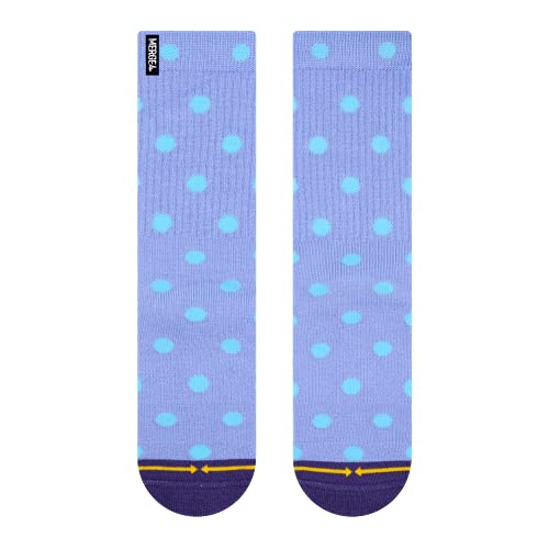 MERGE4 Spidey Periwinkle Polka Dots Unisex Crew Socks2