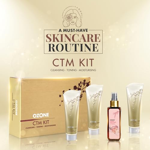 Image of Ozone Cleansing Toning Moisturizing Kit | Facial Kit For Men & Women | Ideal For All Skin Types Glowing Skin, Bright & Radiant Complexion | Reduces Fine Line & Wrinkles | 300 gm