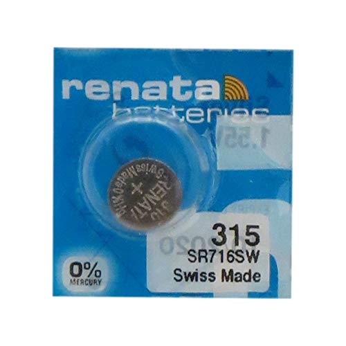 Pilhas Renata Silver Oxide 315 SR716SW (5 unidades) miniatura 1
