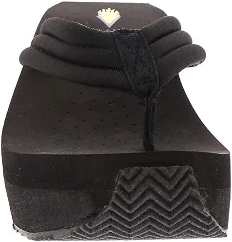 VOLATILE Women's Wedge Sandal, Black, 9 | Image 4