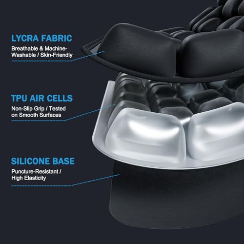 Coussin de siège gonflable ergonomique et support d'air 3D