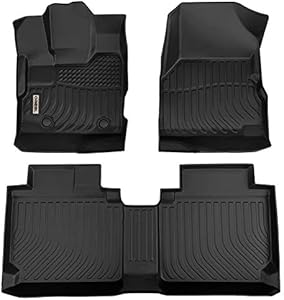 orealtrend Car Mats Replacement for Floor Liners Chevrolet Chevy Equinox / GMC Terrain 2012-2017 Heavy Duty All Weather Guard Black Front and Rear Car Carpet-Custom Fit-Tough/Durable/Odorless