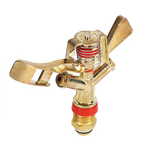 HEEPDD Cabezal de Rociador Giratorio de 1/2 ', Rociador de Agua de Césped Oscilante de 360 ​​° para Suministros de Jardinería de Patio de Jardín de Riego de Jardín de Riego de área Grande