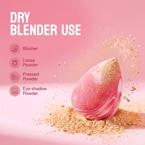 Image of Baked Beauty Photo Perfect Velvet Blend Ultra Soft Microfiber Reusable Makeup Blender for Contouring, Baking & Highlighting (Tear Drop)