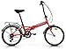 Anakon Folding Sport Bicicleta Plegable, Adultos Unisex, Rojo