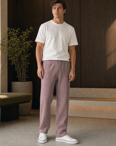 Image of Nobero Joggers for Men | Solid Trackpants for Men | Regular Fit | Elasticated Waist with Drawcord | Soft & Breathable Fabric | Casual Everyday Wear