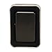 Thirsty Rhino Klik, Windproof Refillable Oil Wick Lighter with Vintage Flip Top and Aluminum Gift Case (Black)