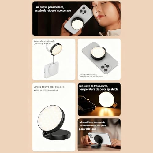 Luz de relleno iluminadora con anclaje magnético estable 5