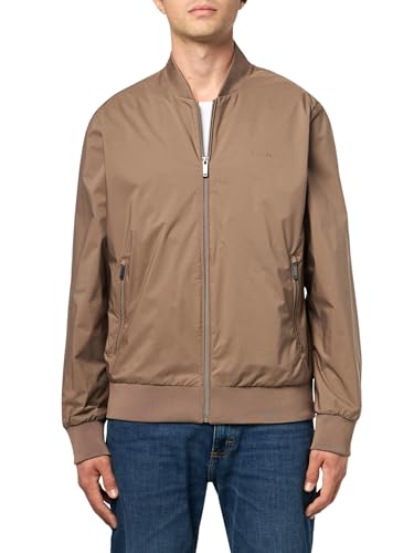 Image of Calvin Klein Men's Matte Logo Zip Bomber Jacket