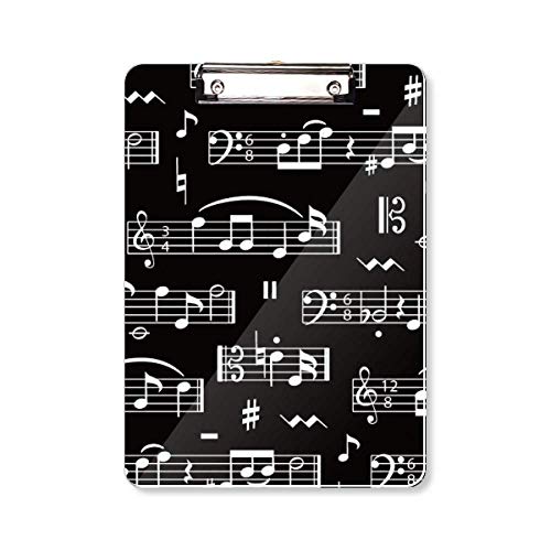 Porte-bloc pour notes de musique noir A4 : l'accessoire rigide indispensable