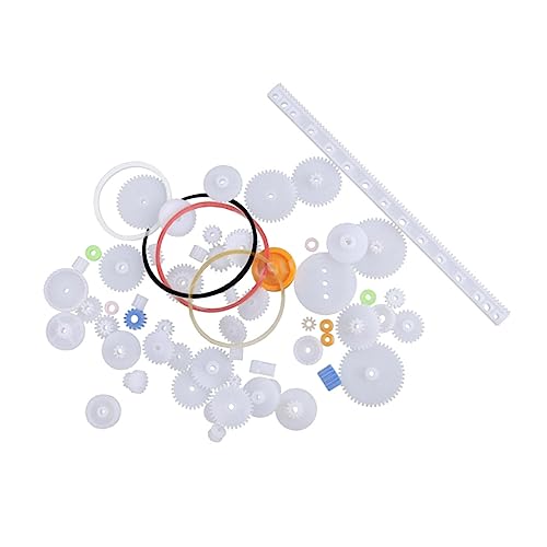 JOINPAYA Gear Bag 60pcs Plastic Gear Assortment for DIY Model Building and Educational Toys