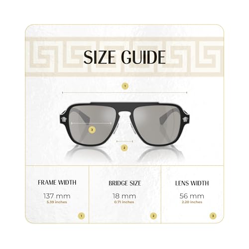 Image of Versace VE2199 MEDUSA CHARM Square Sunglasses For Men +BUNDLE with ACCESSORY EYEWEAR KIT