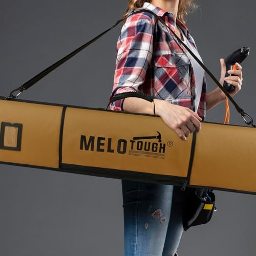 MELOTOUGH Track Saw Guide Rail Bag Padded Protection for Saw Guide Rail up to 59"(Khaki) by MELOTOUGH - Used condition - Image 6