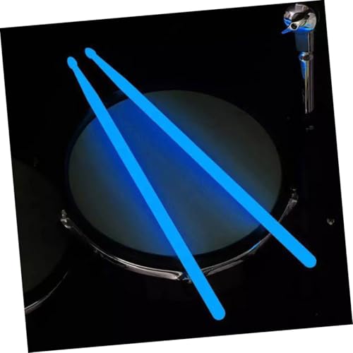 Juego de 4 Baquetas fluorescentes para batería, ligeras y antideslizantes, para kits de batería, cajas de jazz, portátiles para práctica y presentaciones miniatura 4