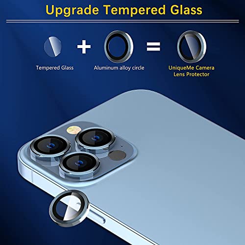 Image of Compatible for I Phone 13 pro Camera Lens Ring Protector for i phone 13 pro max (BLUE)