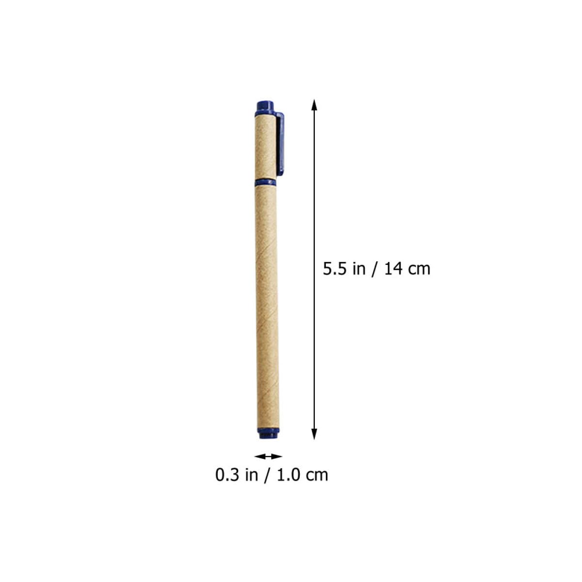 VILLCASE 50piezas Bolígrafos De Gel Kraft Bolígrafos De Estudio Negro y Azul Para Exámenes y Escritura Escolar