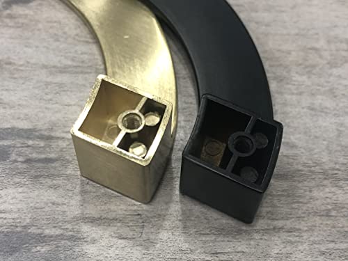 Honjie 5.71"/145Mm Cabinet Pulls Semi-Circular Antique Pull Knobs Traditional Symmetrical Pull Handles Gold Tone - 2Pcs(A Pair) Brushed Gold #TOP5