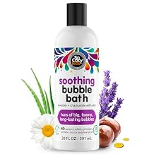 SoCozy Soothing Bubble Bath for Kids, Lavender & Chamomile, Moisturizing with Aloe Vera and Jojoba Oil, 20 FL OZ