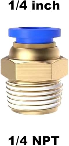 Vista 73 de 5 conectores reductores de tubo de 3 vías en forma de T de 0.394 in x 0.236 in x 0.394 in, empuje rápido para conectar la conexión en T Unión de 4