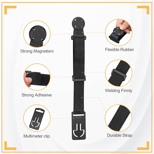 Image of Hanging Loop Strap Magnet Hanger Kit for Fluke Instruments Multimeter, Magnetic Hanging Strap 1 Pcs