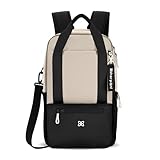 Sherpani Camden, Convertible Backpack, 3 in 1 Tote Bag, 18L Travel Backpack, Crossbody Bag for Women, Cross Body Purse, Travel Gifts, RFID Protection, Fits 13” Laptop (Con Leche)