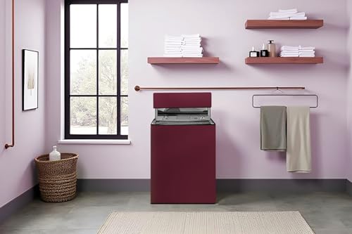 Image of Stylista Polyester Washing Machine Cover Compatible for Godrej 7.5 KG Fully-Automatic Top Loading WTEONALLUREEC7.5ROGRCAN, Maroon