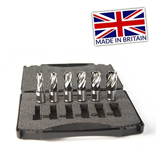 Evolution Power Tools HTCCUTKIT6S Short Series Magnetic Drilling Cutter Kit, 25 mm (Pack of 6), Orange