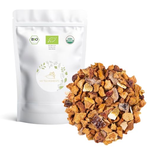 Infusión de Manzana, Jengibre y Naranja a Granel 100 Gramos - My Tea Moments - Cultivo Sostenible - Ingredientes Naturales: Dátil, Jengibre, Manzana, Naranja.