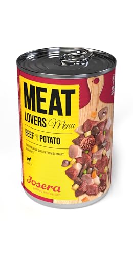 Nassfutter für Hunde getreidefrei Josera Meat Lovers Menü Rind