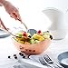 Salad Bowl with Servers - 3 Pc Set - Hammered Copper Salad Bowl - 9.5 Inch Hammered Serving Bowl
