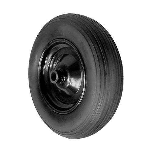 Roda Maciça 350x8 PU Super Elástica Anti Furos