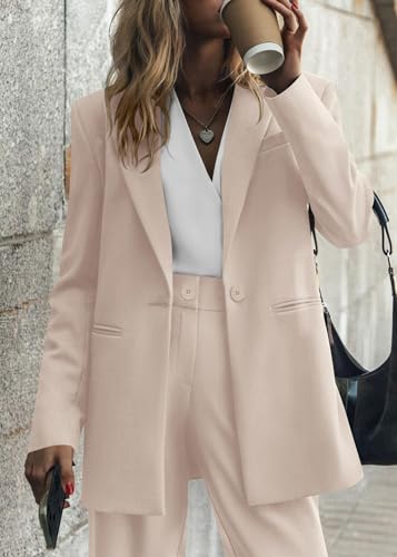 image for KIRUNDO Women Suits 2 Piece Set Business Casual Dressy Oversized Blaze